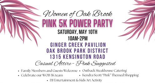 A pink 5 k power party is happening this saturday